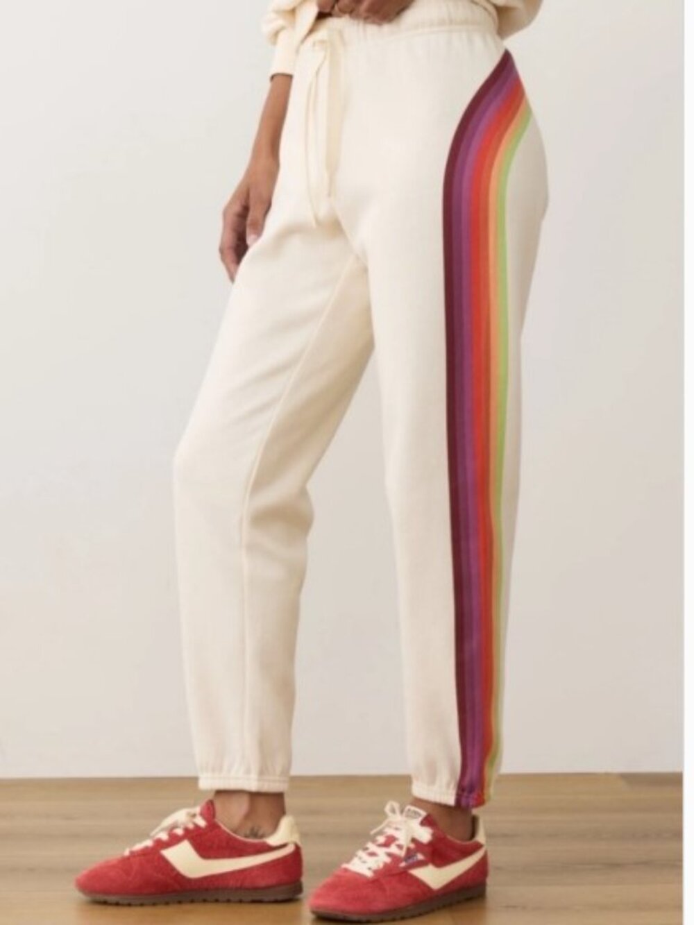 NWT Marine Layer Anytime Sweatpants Women’s size XL Antique White Stripe Pants